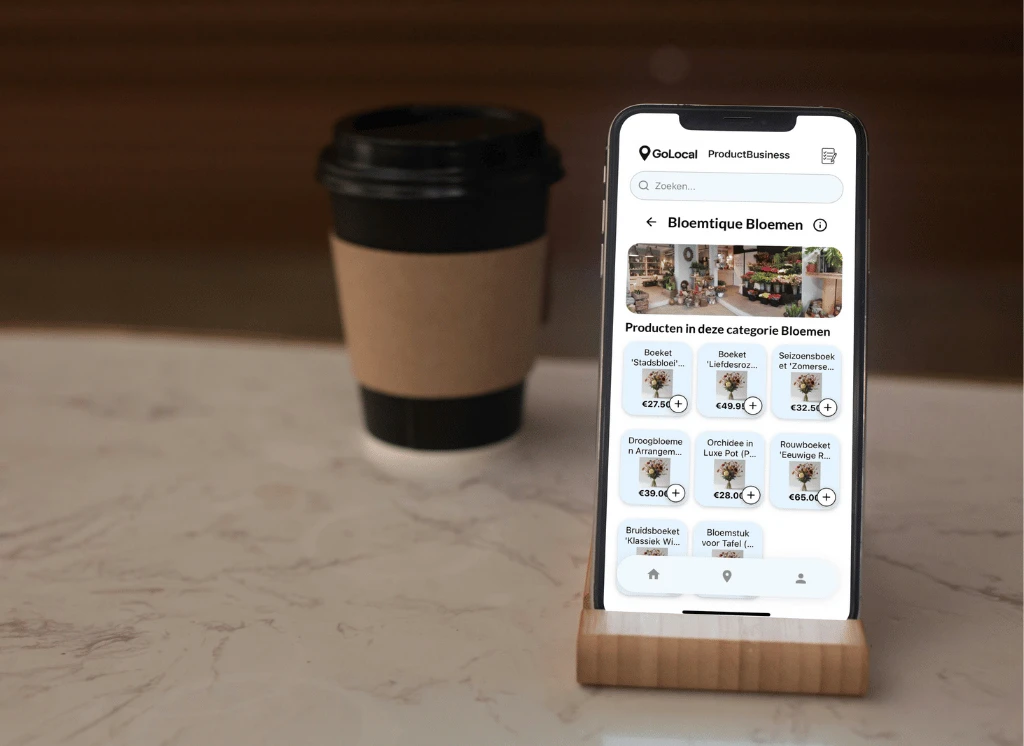 Screenshot voor project Go Local