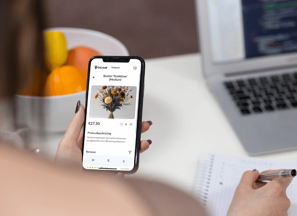 Screenshot voor project Go Local