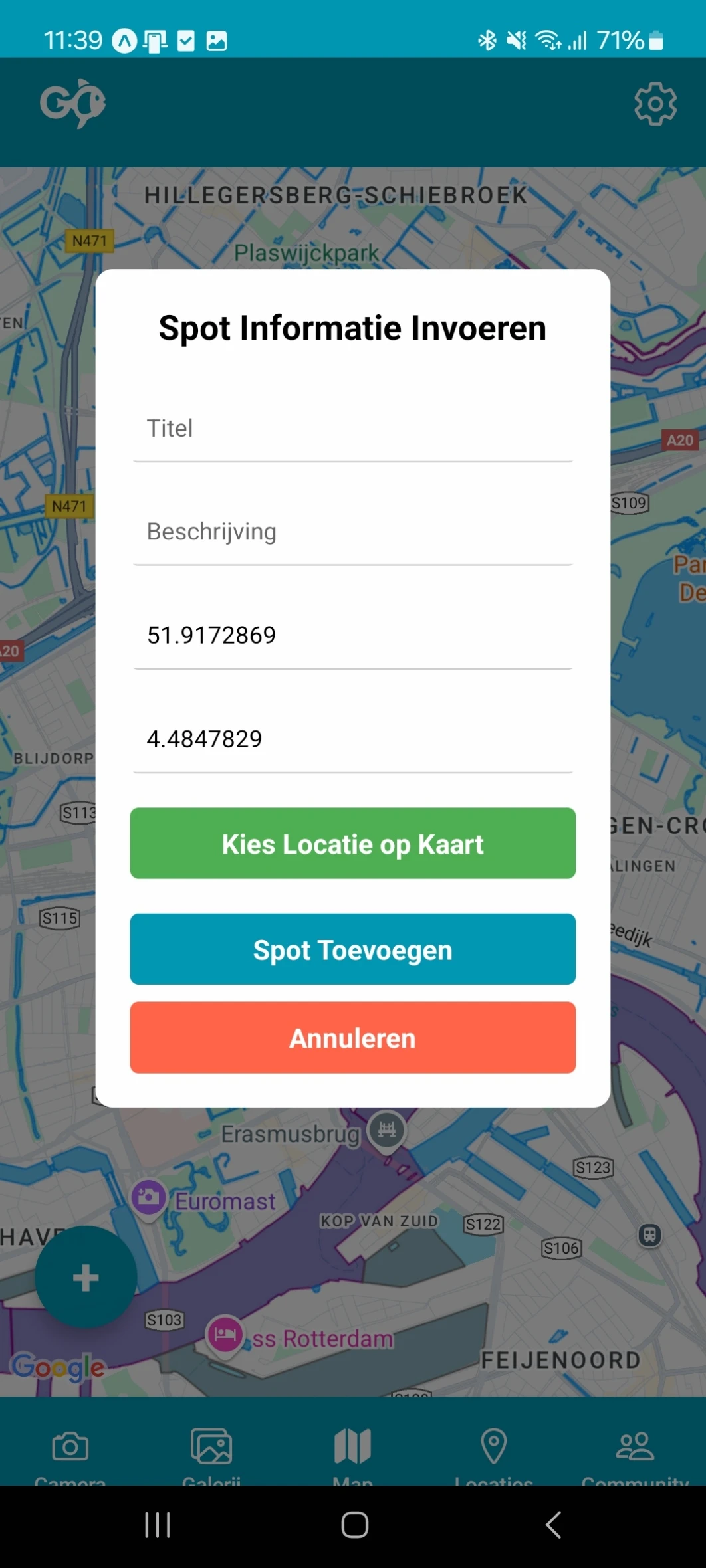 Screenshot voor project GoVis