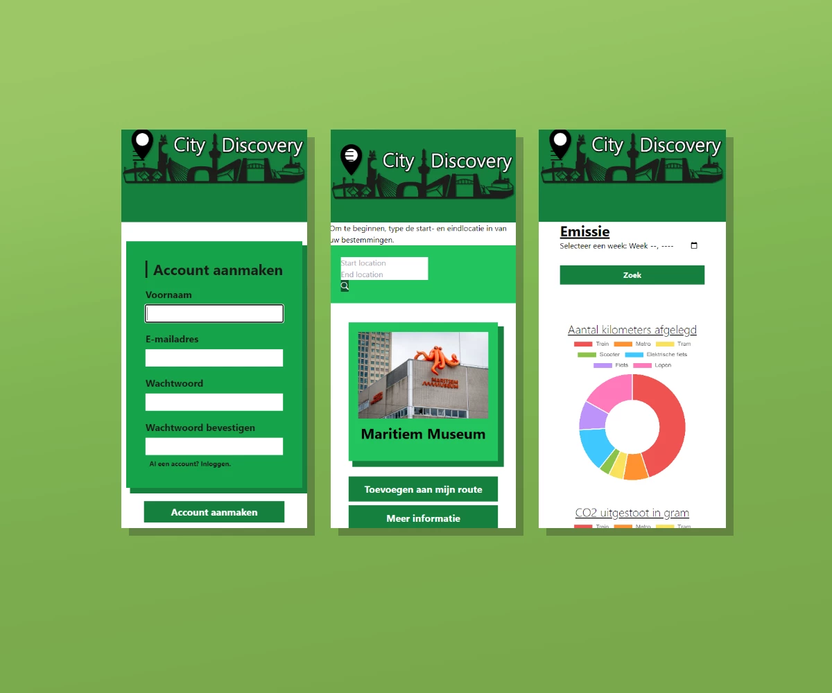 Screenshot voor project City discovery