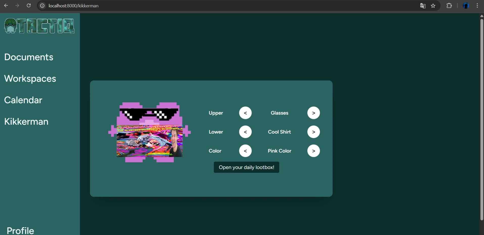 Screenshot voor project Tactiq