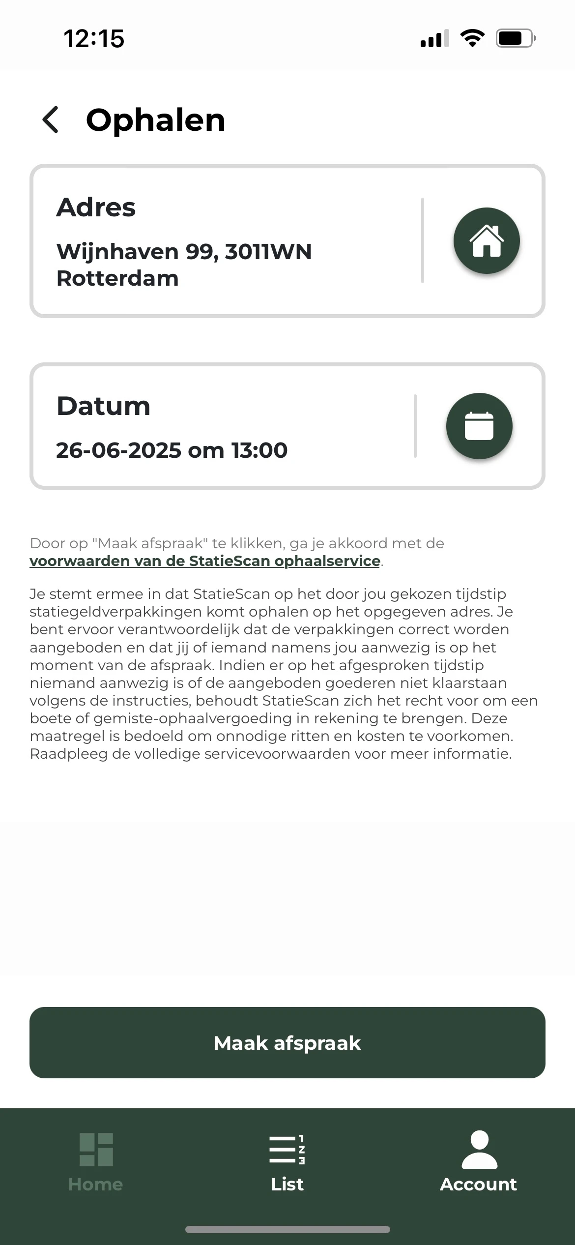 Screenshot voor project StatieScan