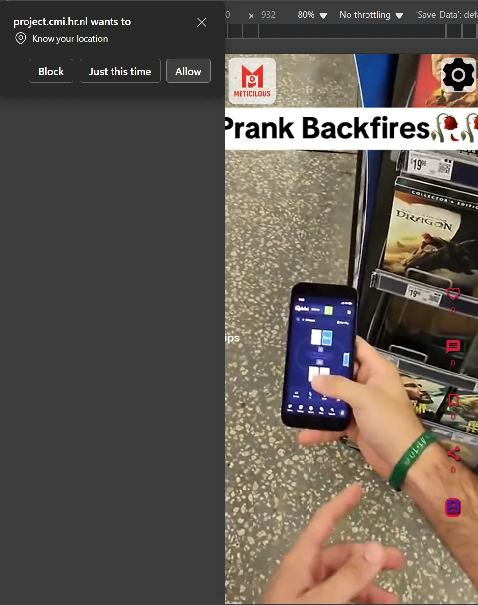 Screenshot voor project Meticilous