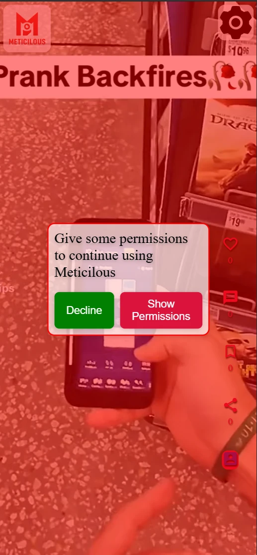 Screenshot voor project Meticilous