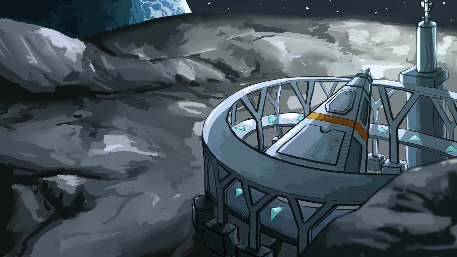 Screenshot voor project Space Lanes