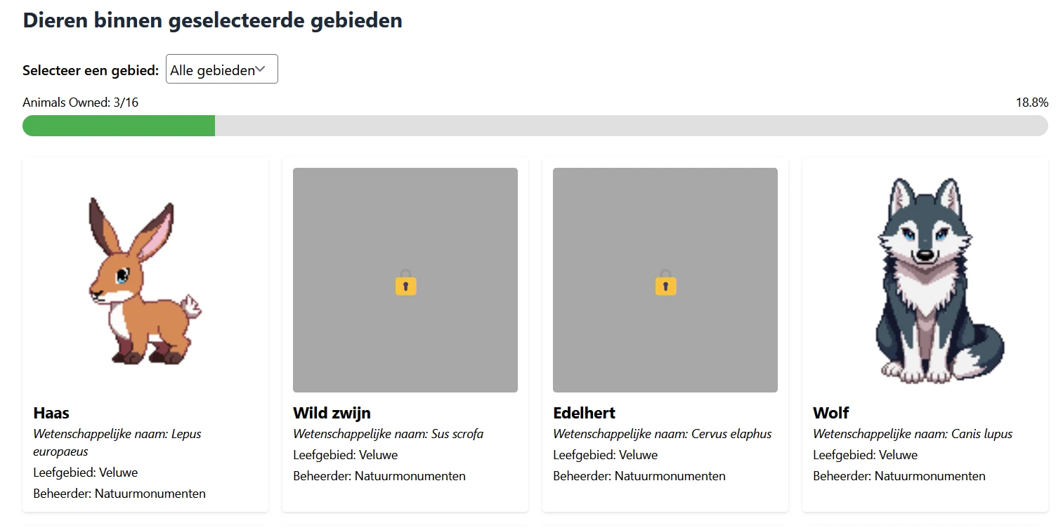 Screenshot voor project NM Klikker