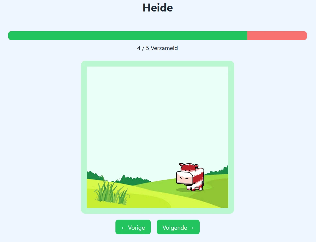 Screenshot voor project NM Klikker