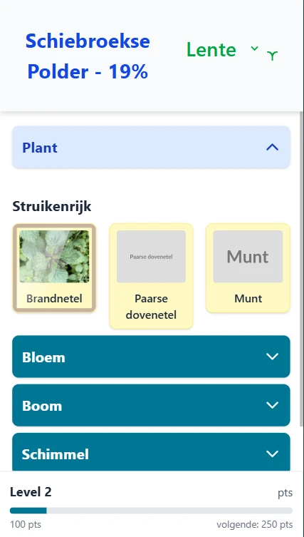Screenshot voor project NatuurTocht