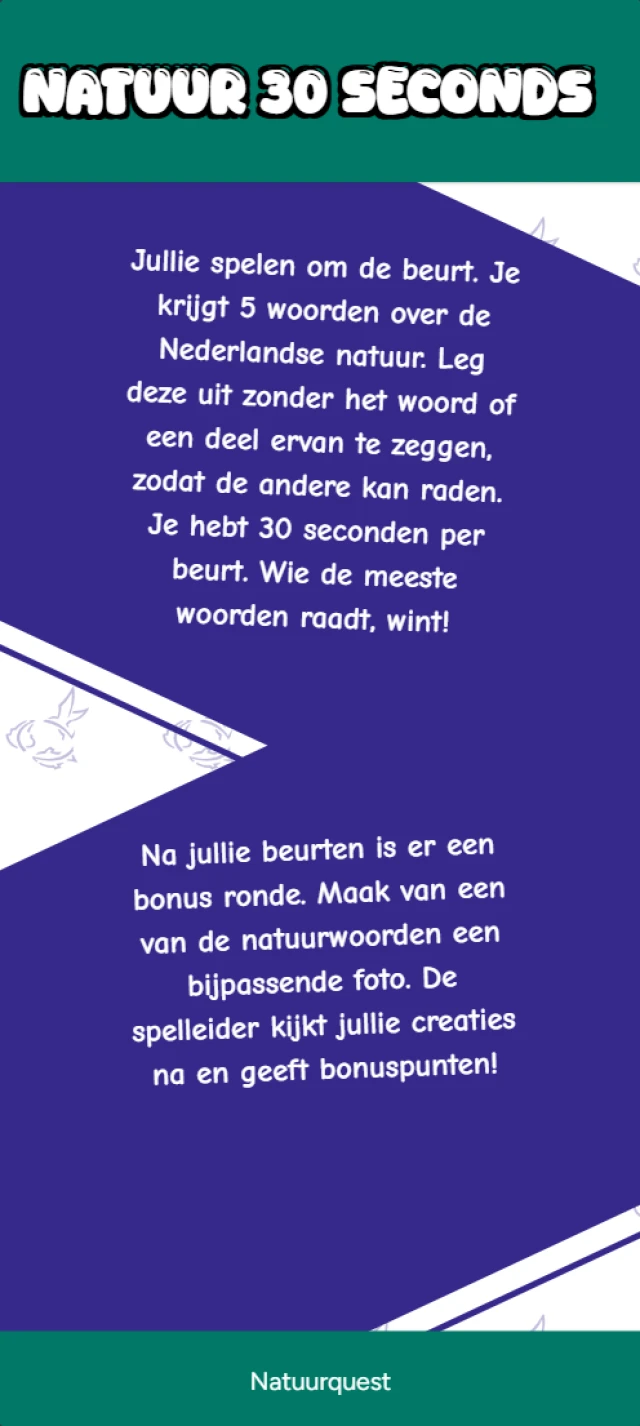 Afbeelding 2 van project Natuur Quest