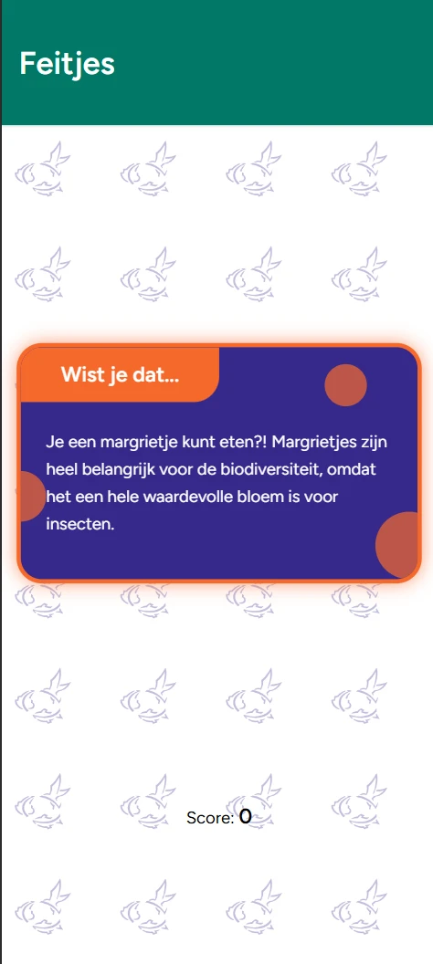 Screenshot voor project Natuur Quest