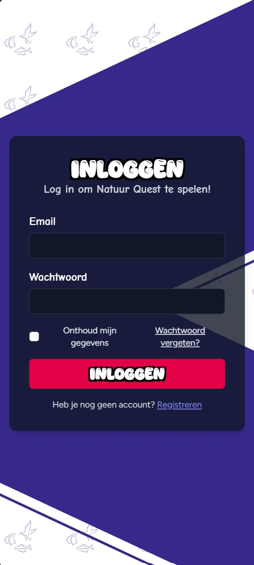 Screenshot voor project Natuur Quest