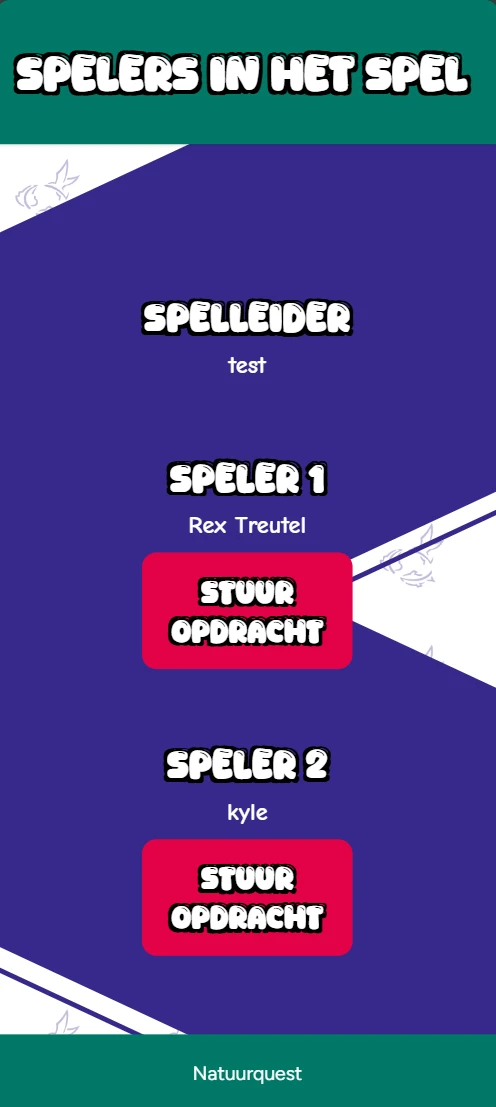 Screenshot voor project Natuur Quest