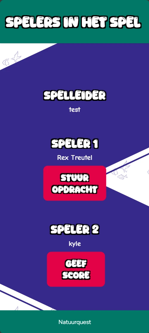 Screenshot voor project Natuur Quest