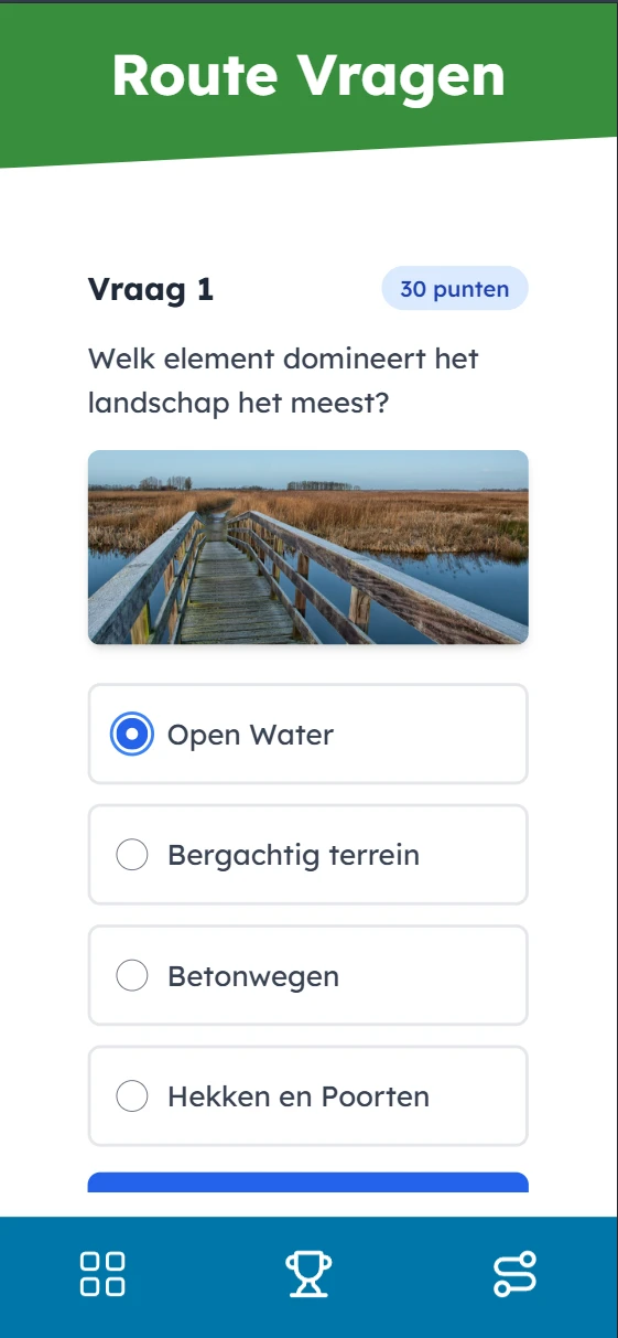 Screenshot voor project Natuur Moment