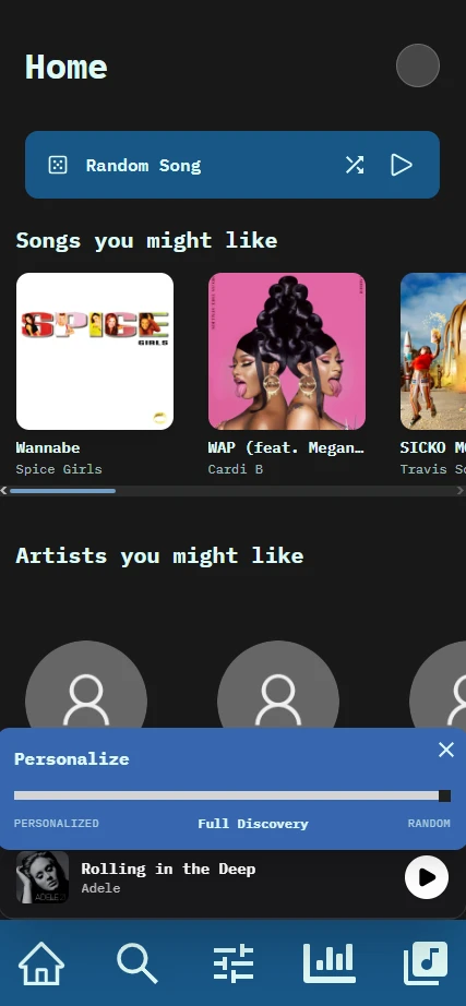 Screenshot voor project Sonarpop