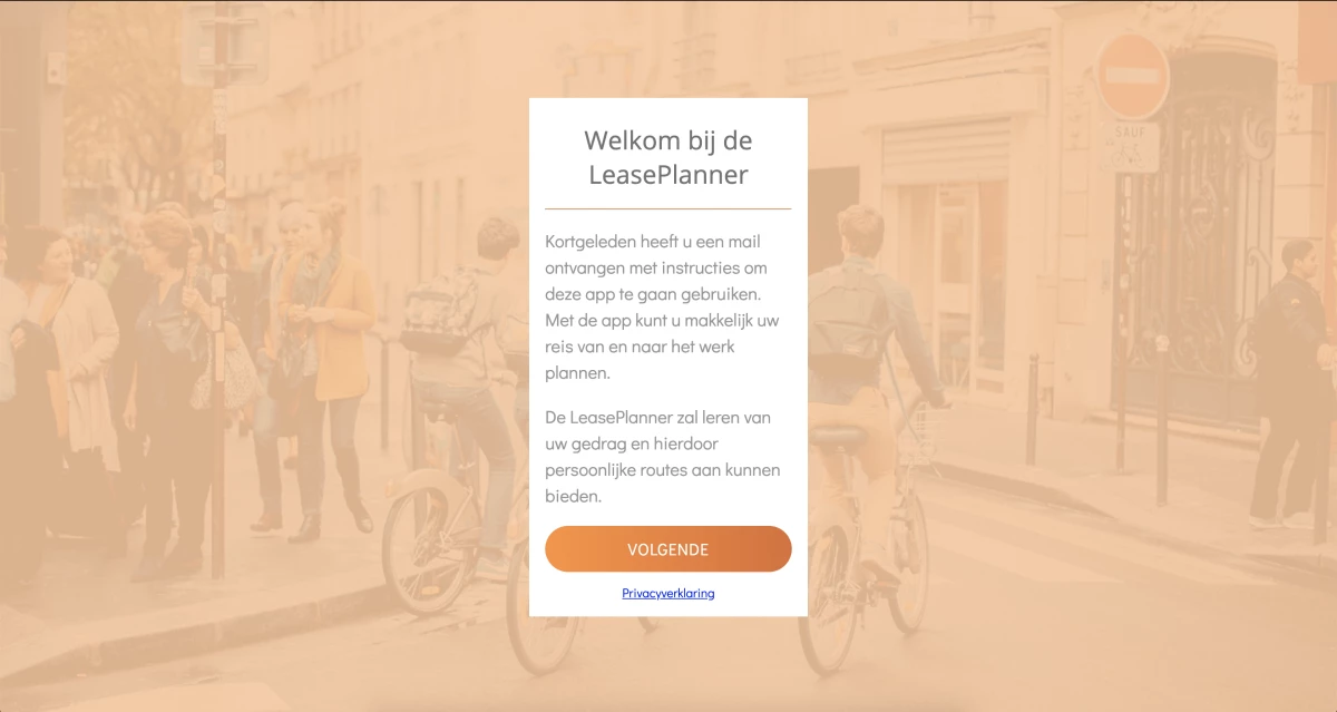 Screenshot voor project LeasePlanner