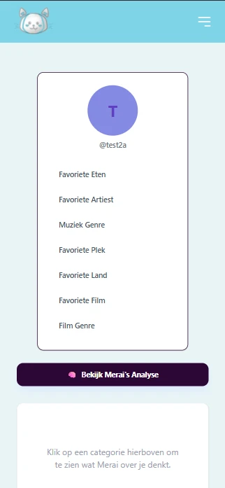 Screenshot voor project Merai