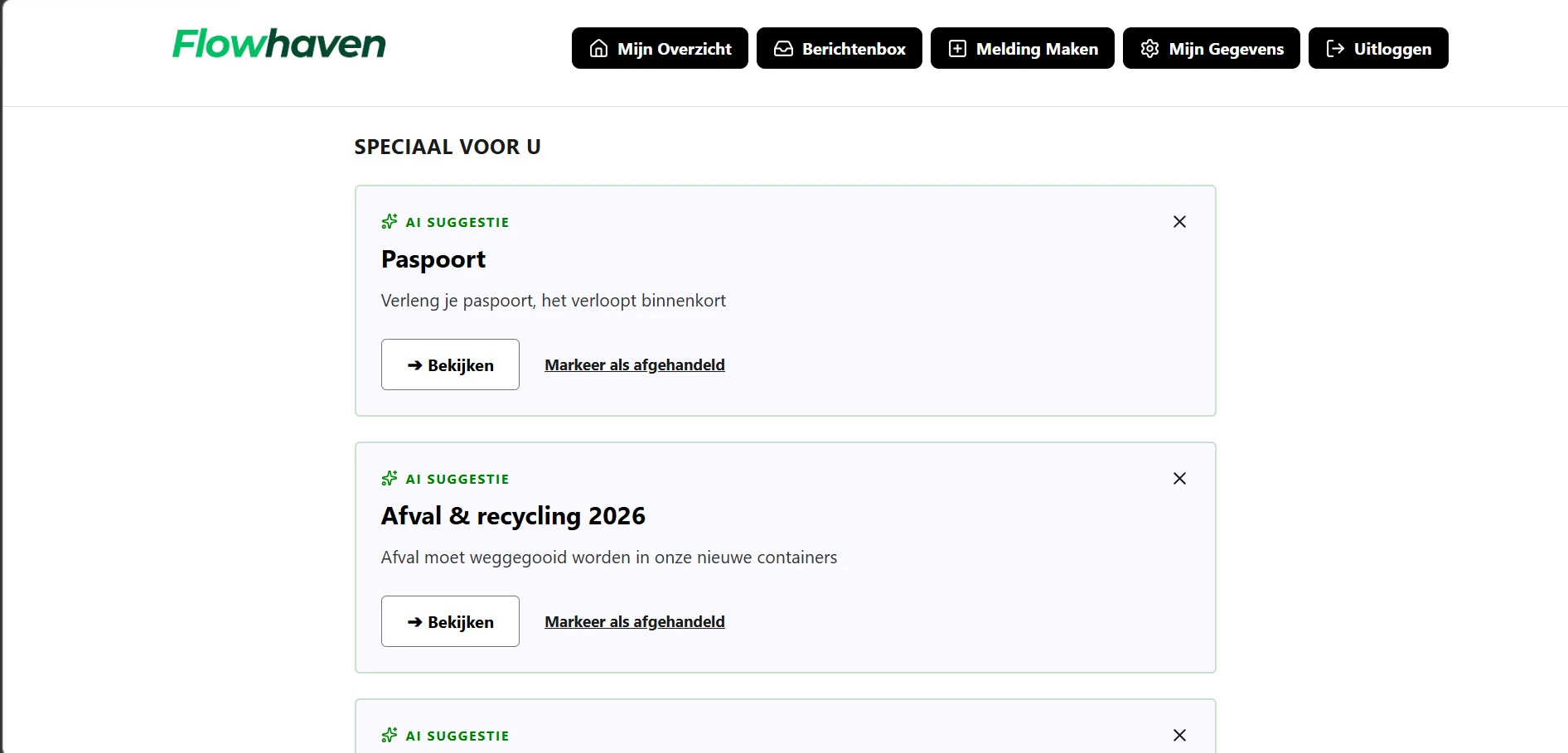 Screenshot voor project Gemeente Flowhaven