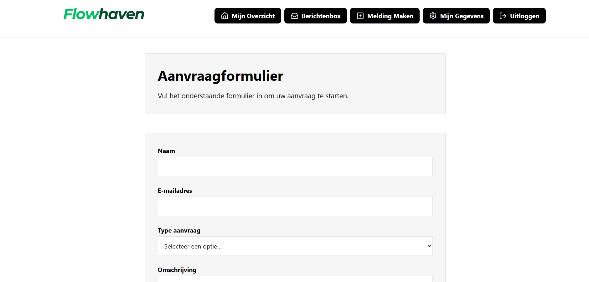 Screenshot voor project Gemeente Flowhaven