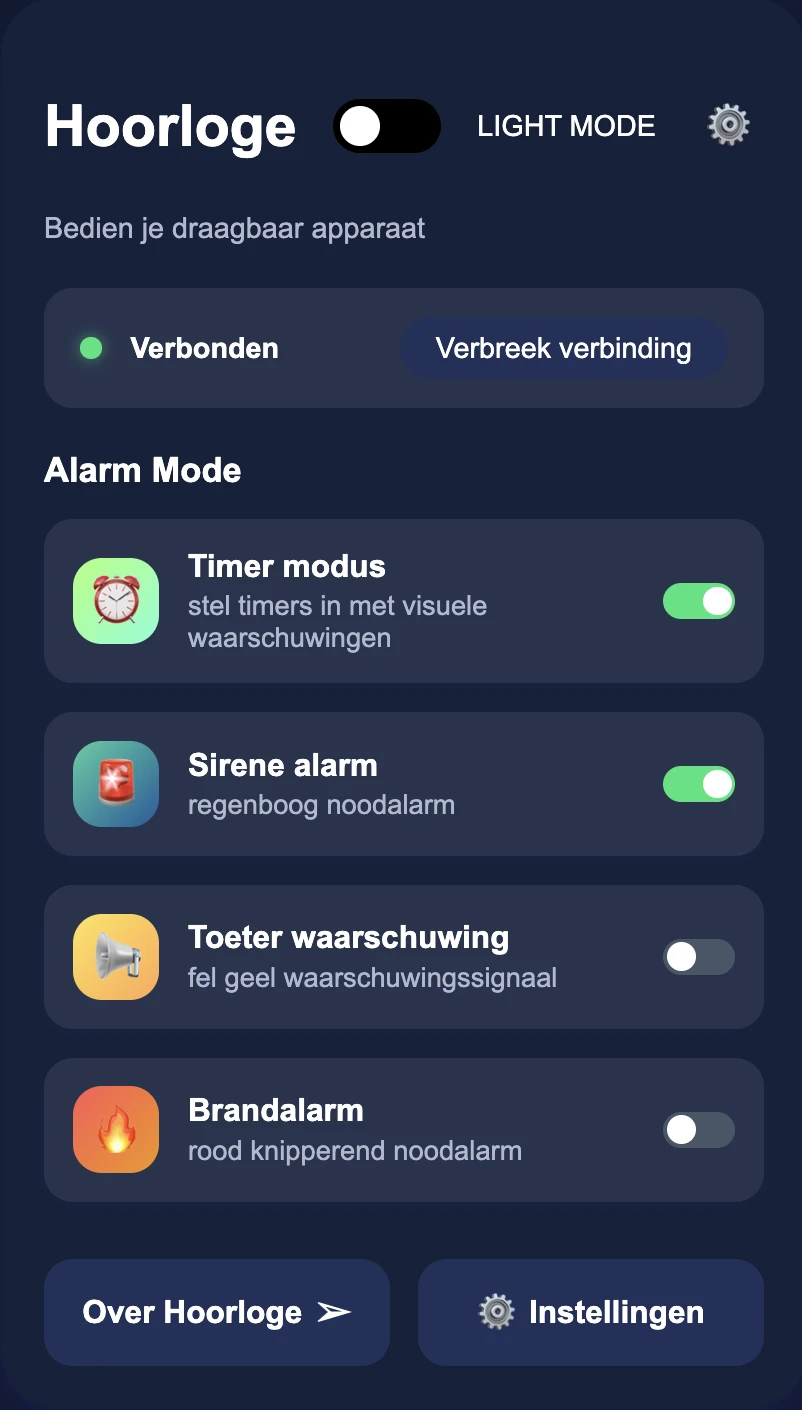 Screenshot voor project Hoorloge