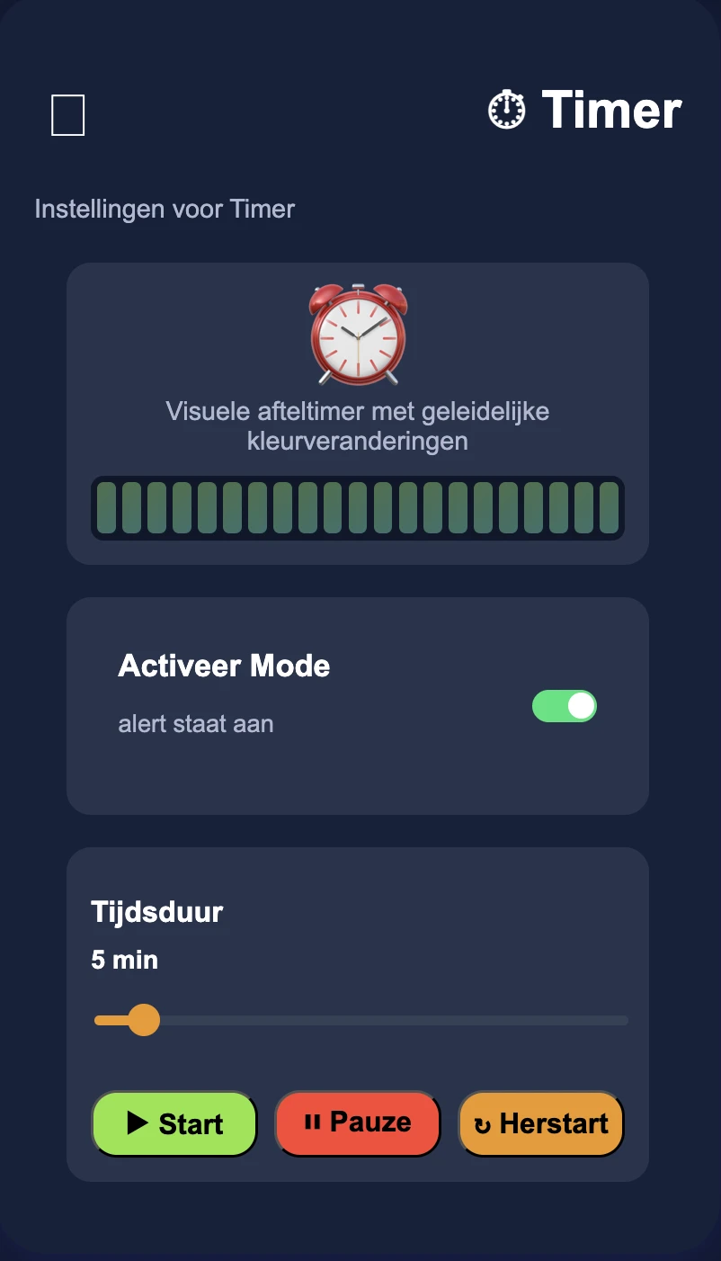 Screenshot voor project Hoorloge