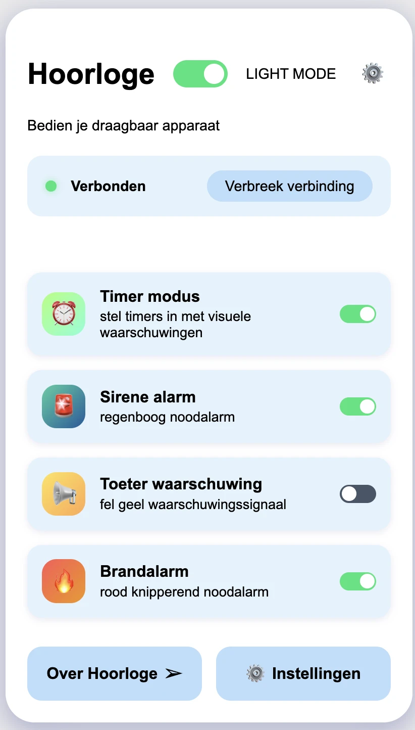 Screenshot voor project Hoorloge