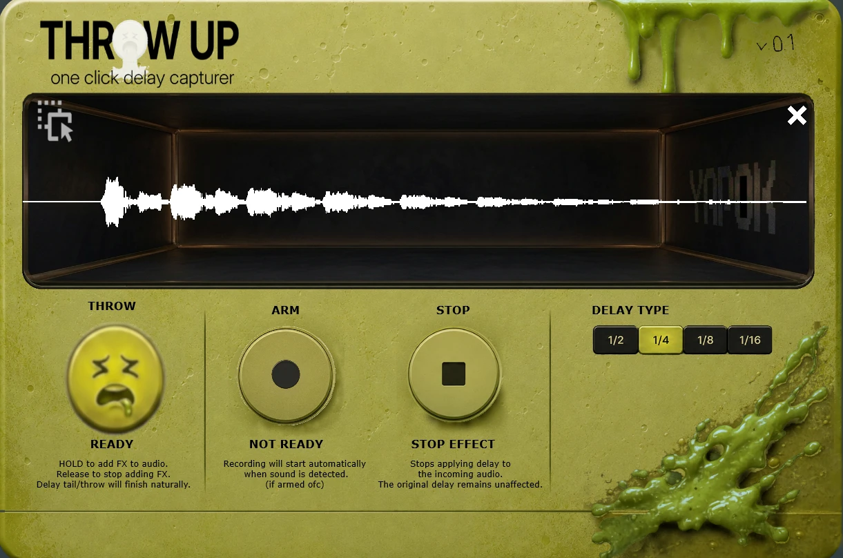 Screenshot voor project THROWUP