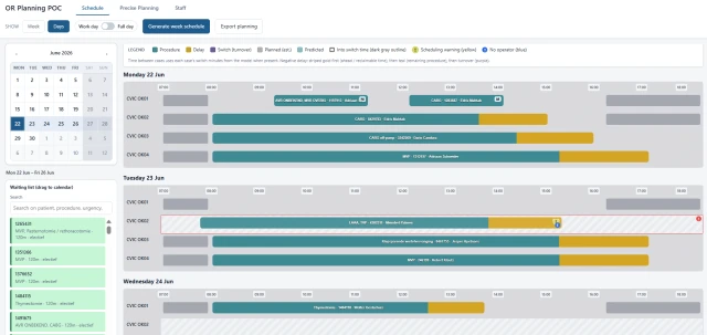 Afbeelding 3 van project The OR planner