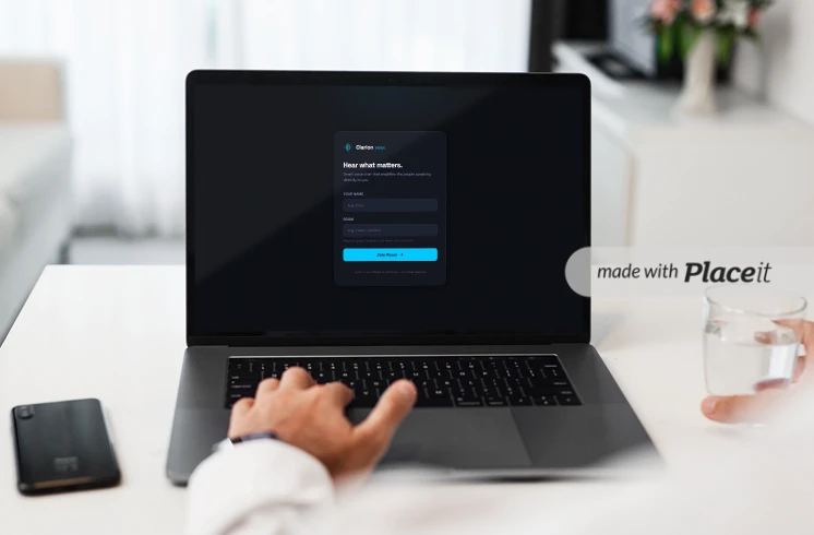 Screenshot voor project Clarion Voice