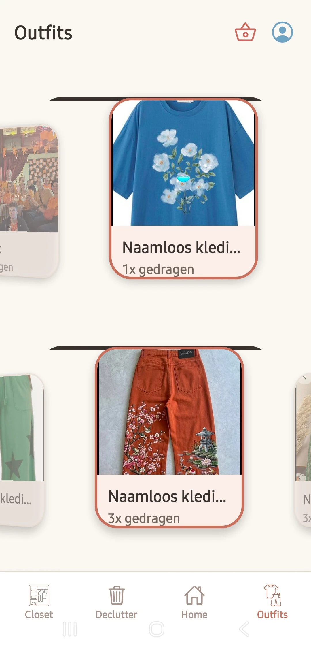 Screenshot voor project LeCloset