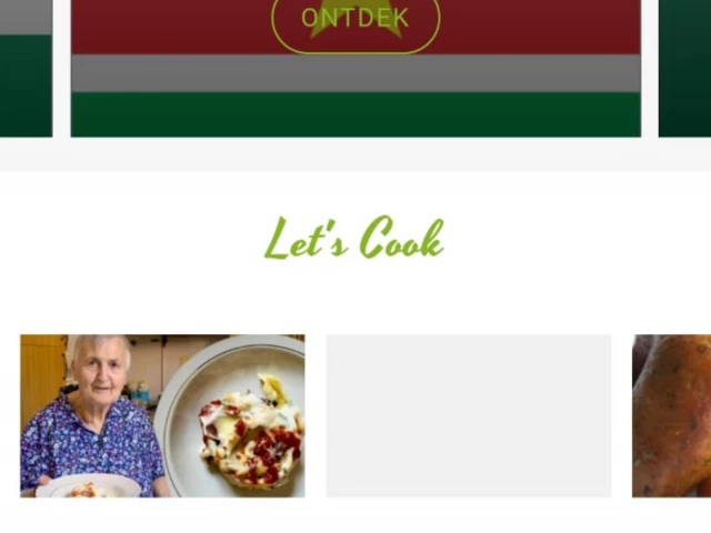 Screenshot voor project Let's cook