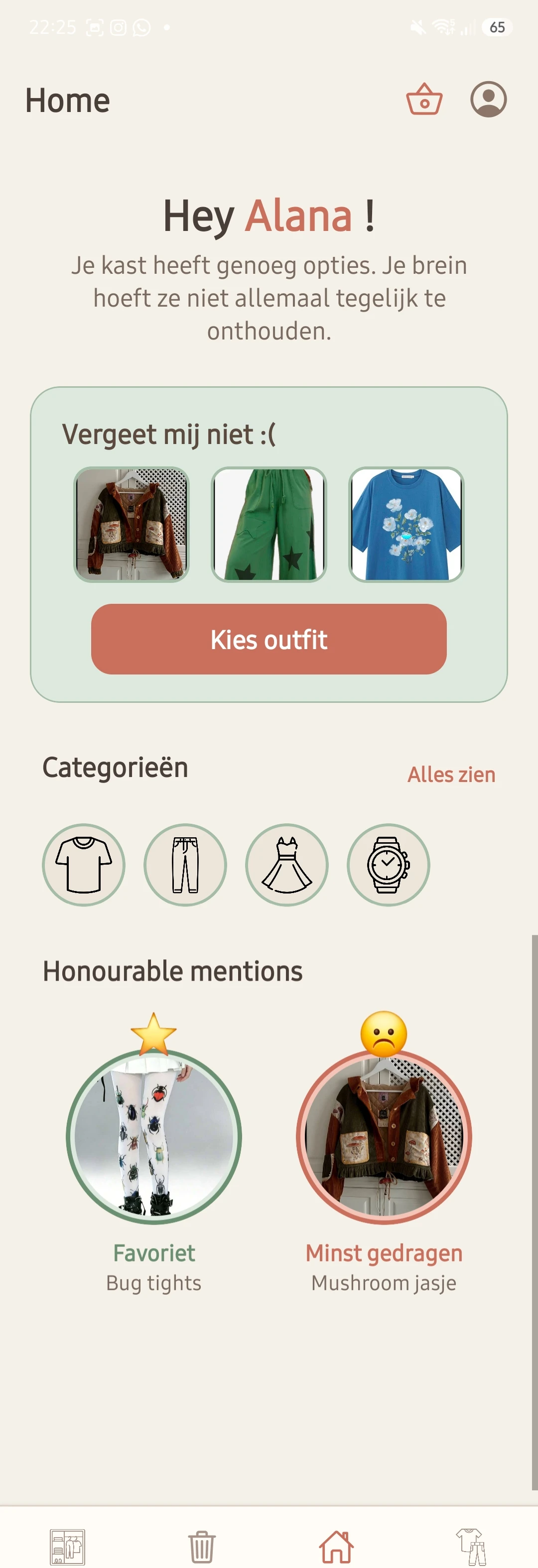 Screenshot voor project LeCloset