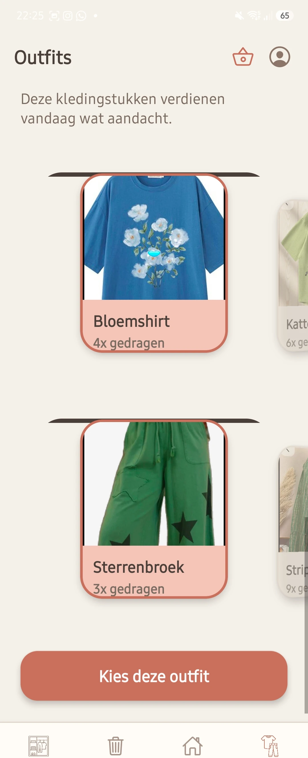 Screenshot voor project LeCloset