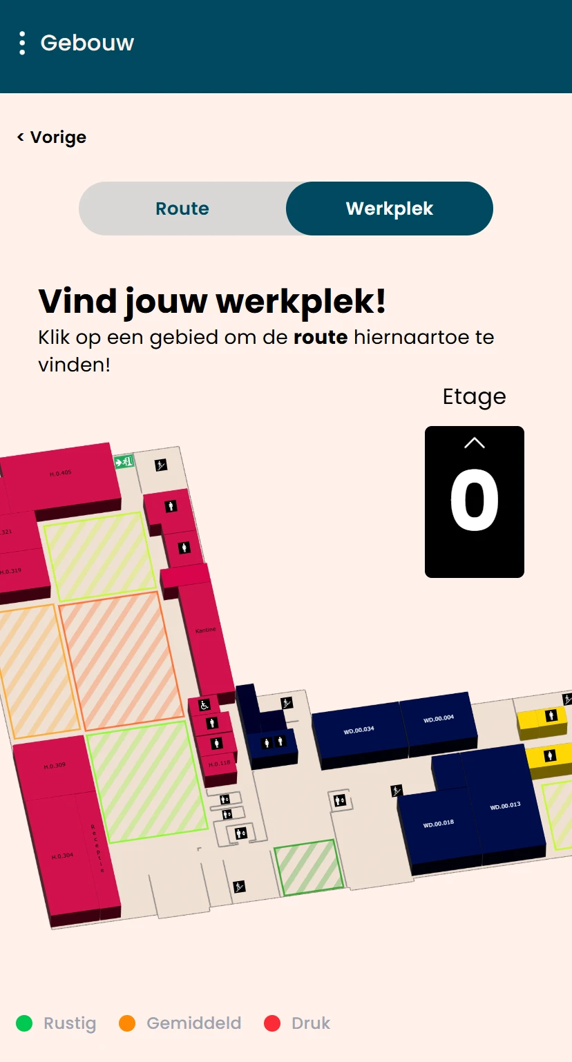 Screenshot voor project Wayfinding
