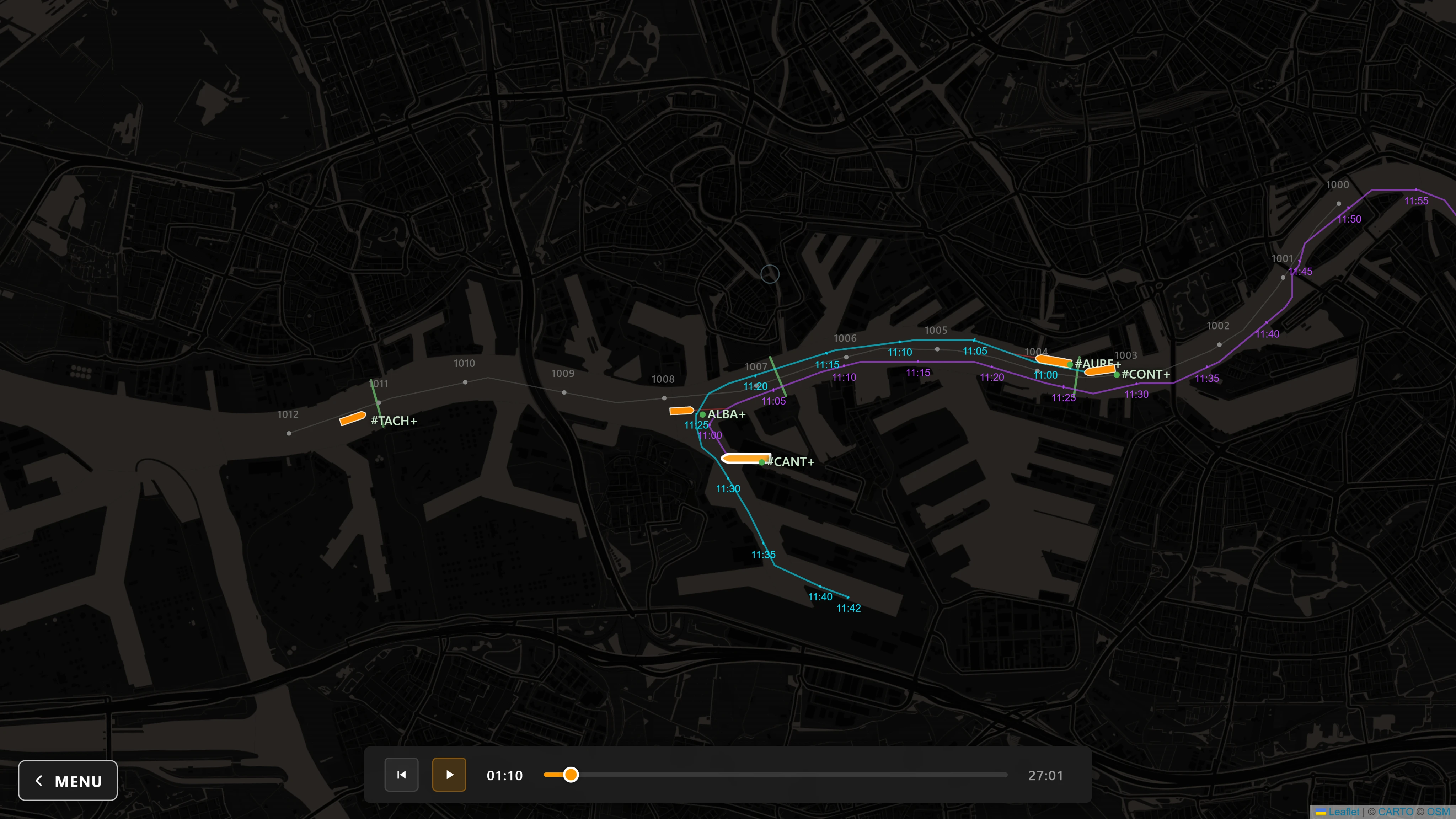 Screenshot voor project VTSO Intention Sharing Simulator