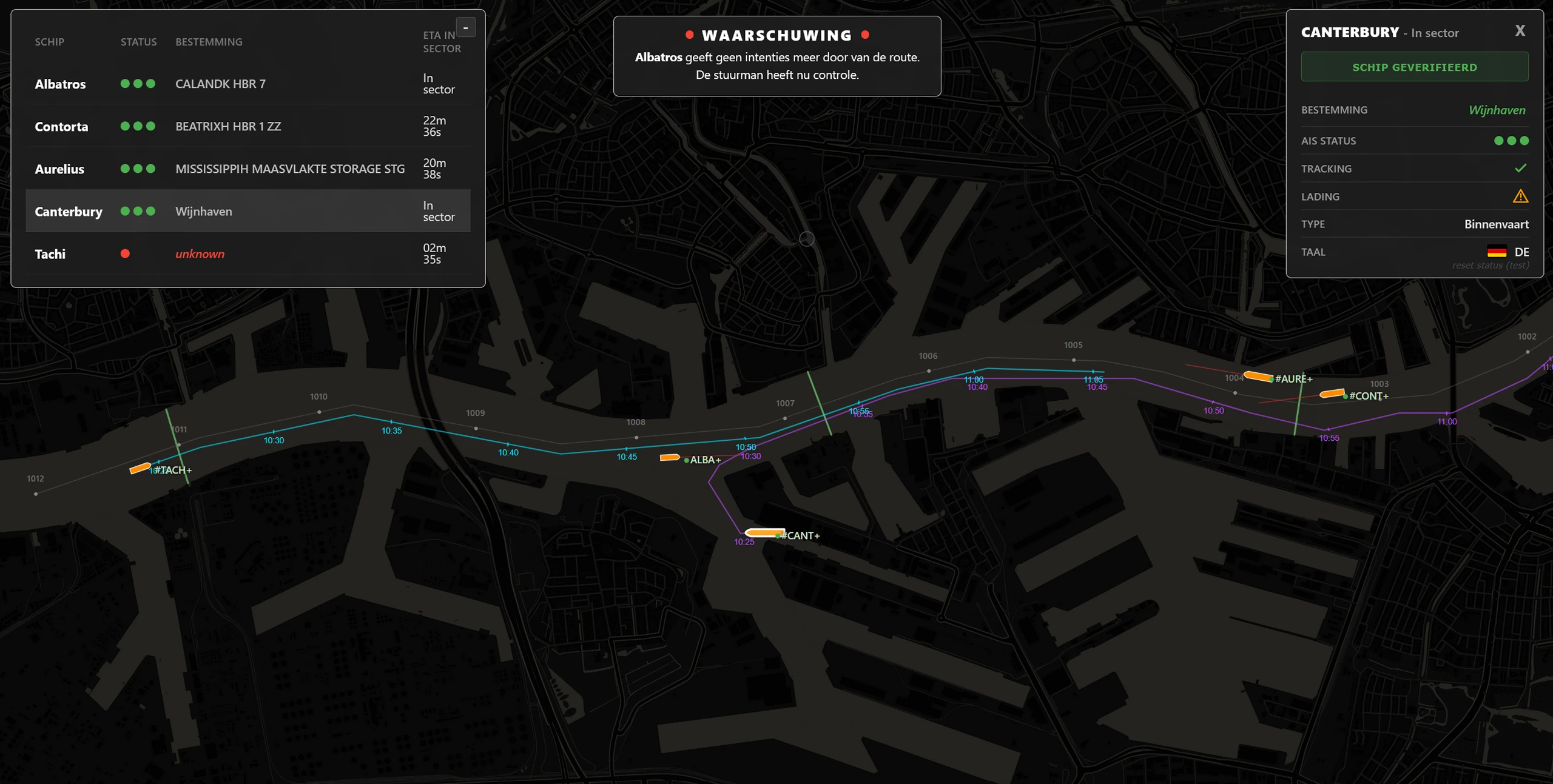 Screenshot voor project VTSO Intention Sharing Simulator