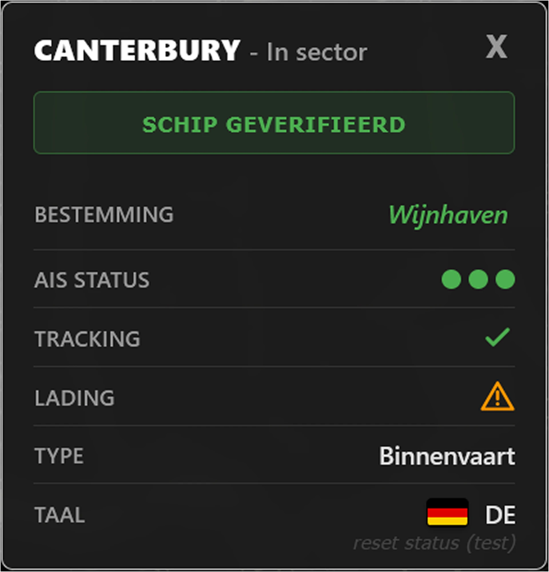 Screenshot voor project VTSO Intention Sharing Simulator