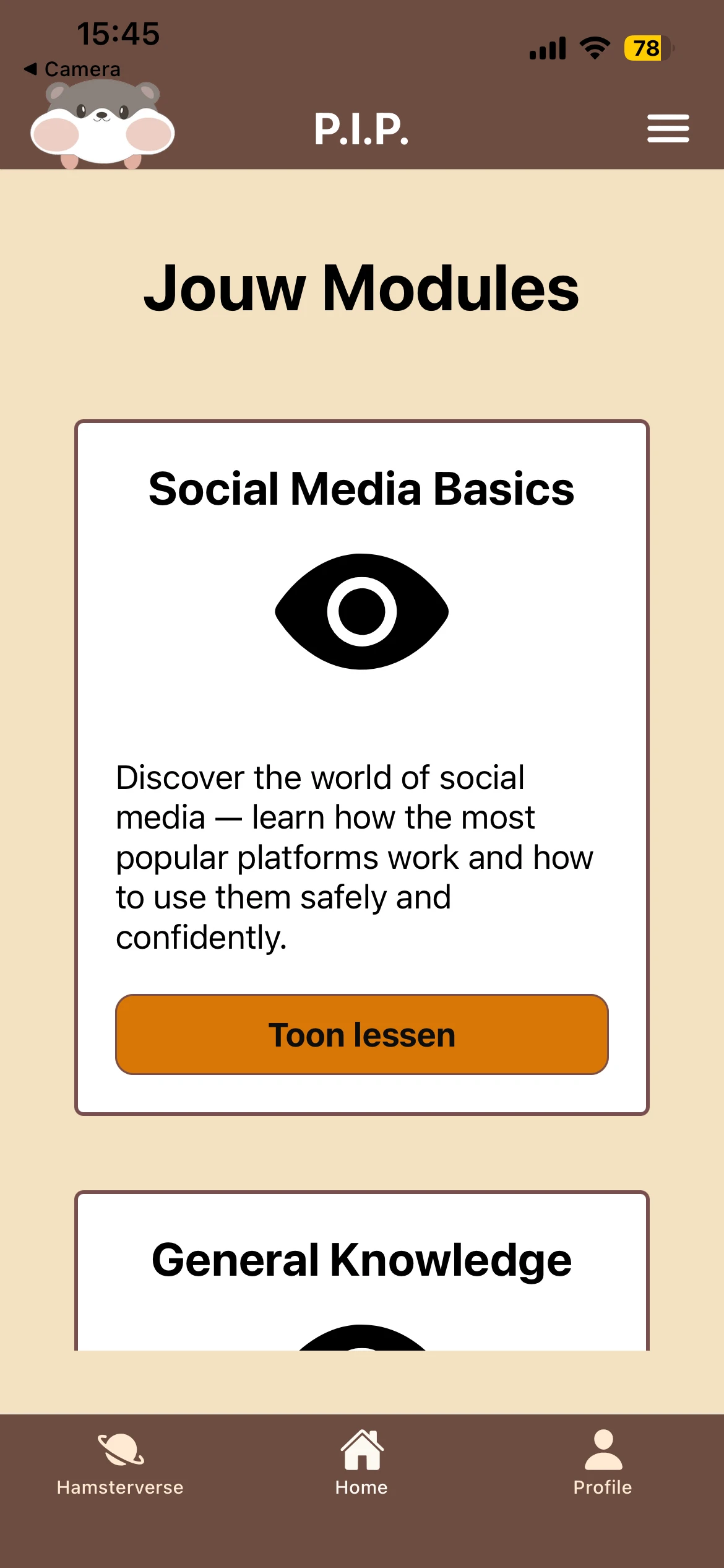 Screenshot voor project Parental Informative Program