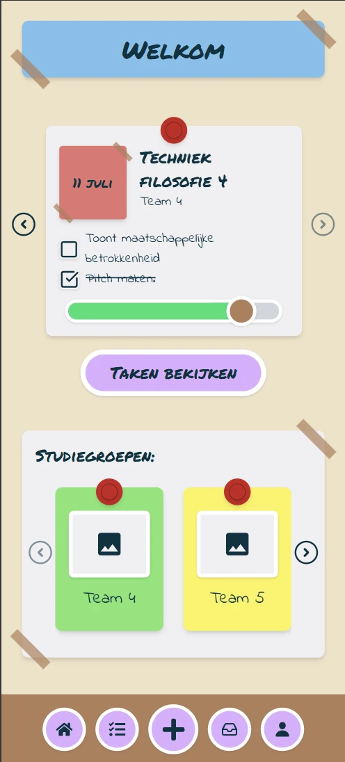 Screenshot voor project Board-it