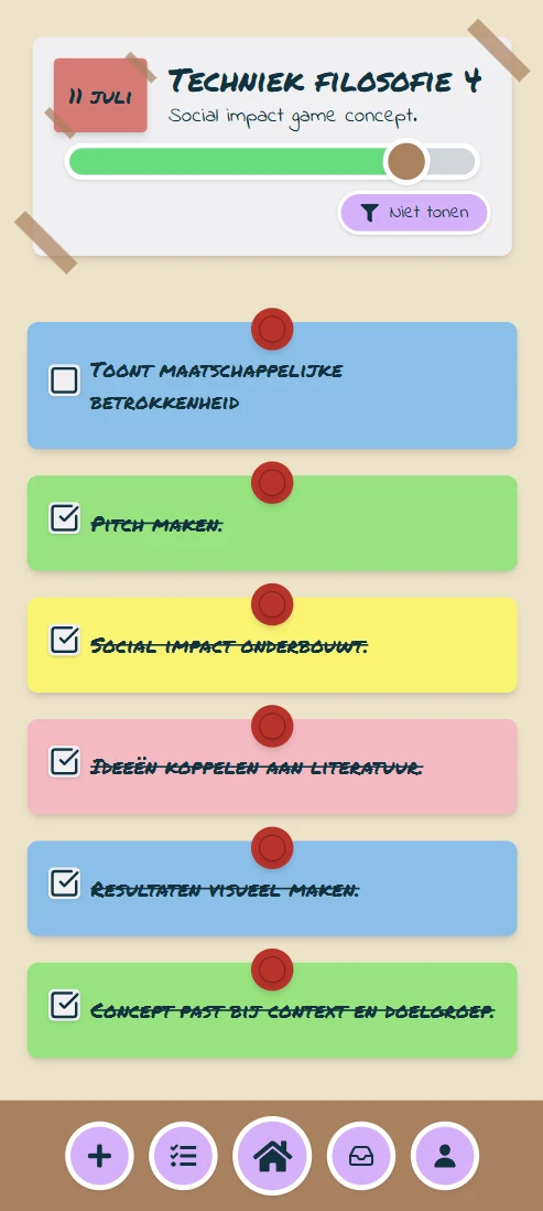 Screenshot voor project Board-it