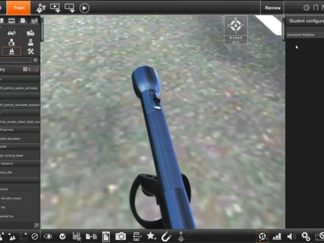 Screenshot voor project Virtual Reality in XVR