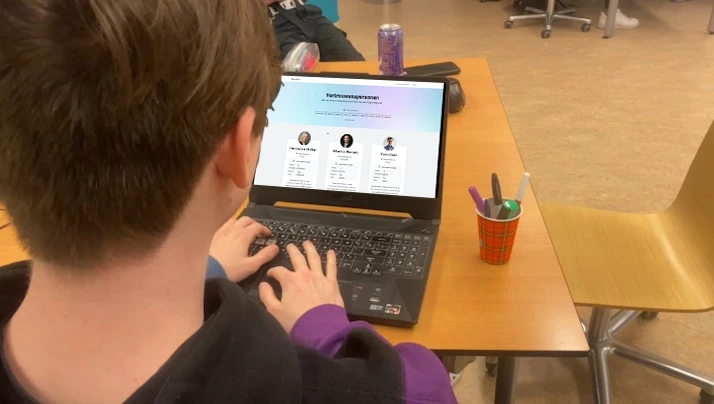 Screenshot voor project MI conduct