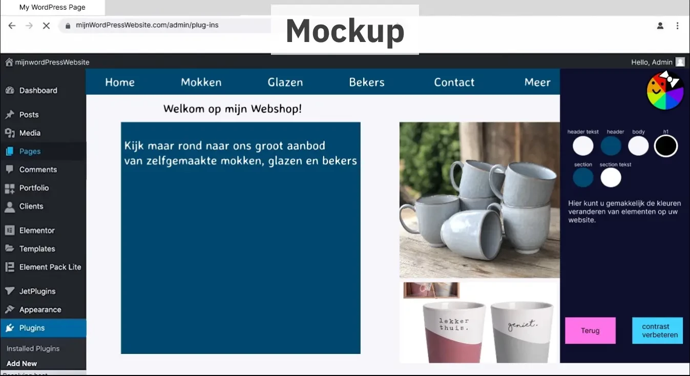 Screenshot voor project MissMatch