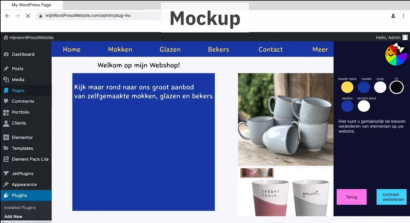 Screenshot voor project MissMatch