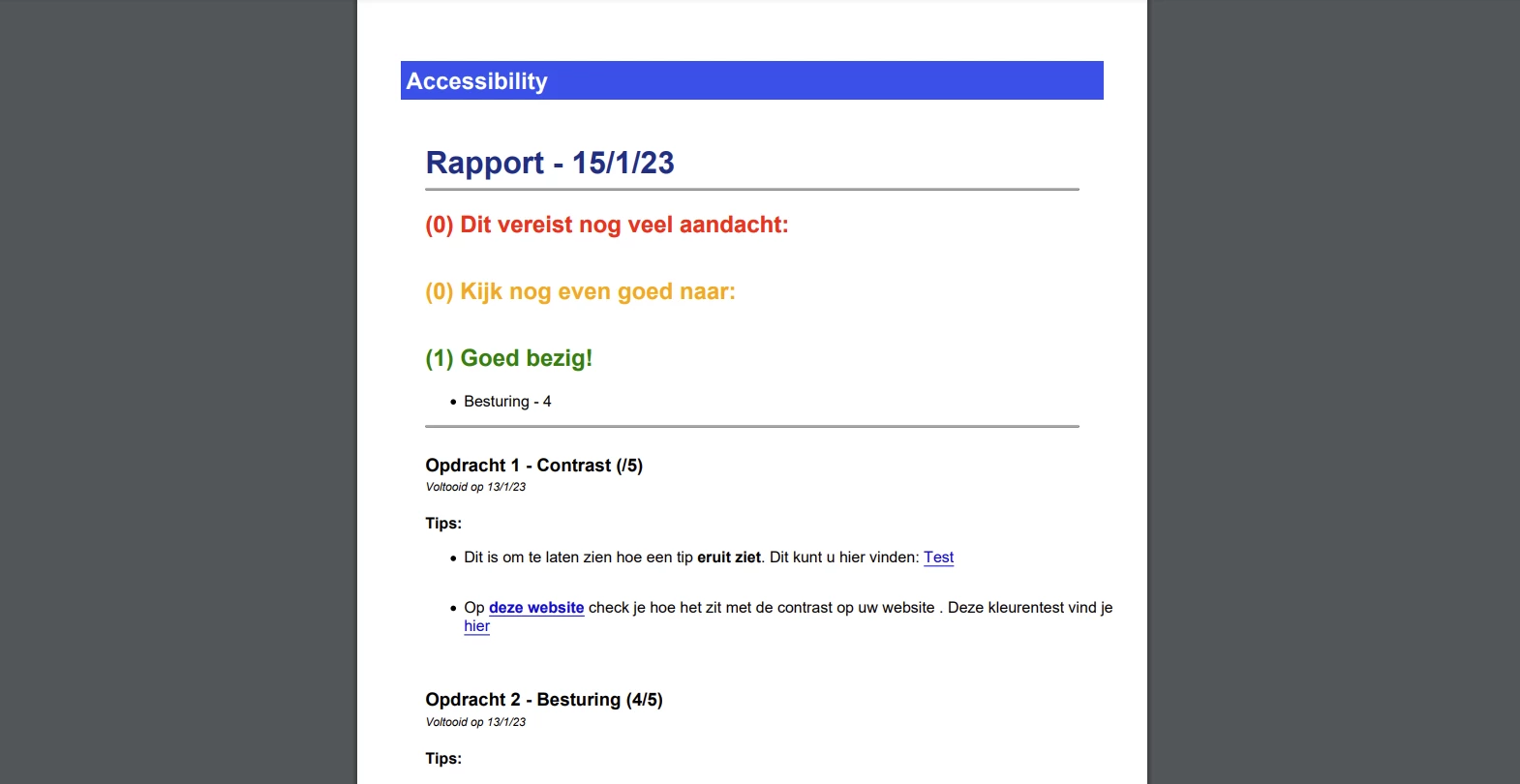 Screenshot voor project AccessibilityAID