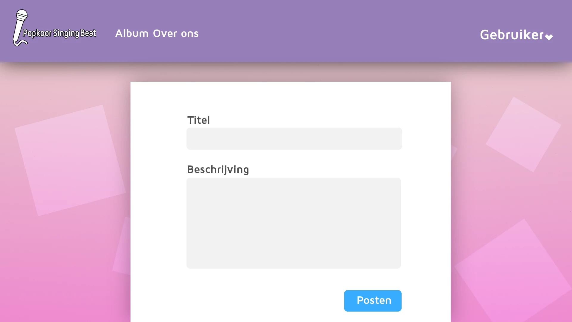 Screenshot voor project Popkoor Renewed
