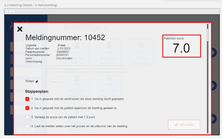 Screenshot voor project Health Cares