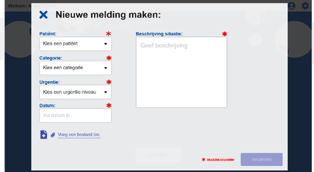 Screenshot voor project Health Cares