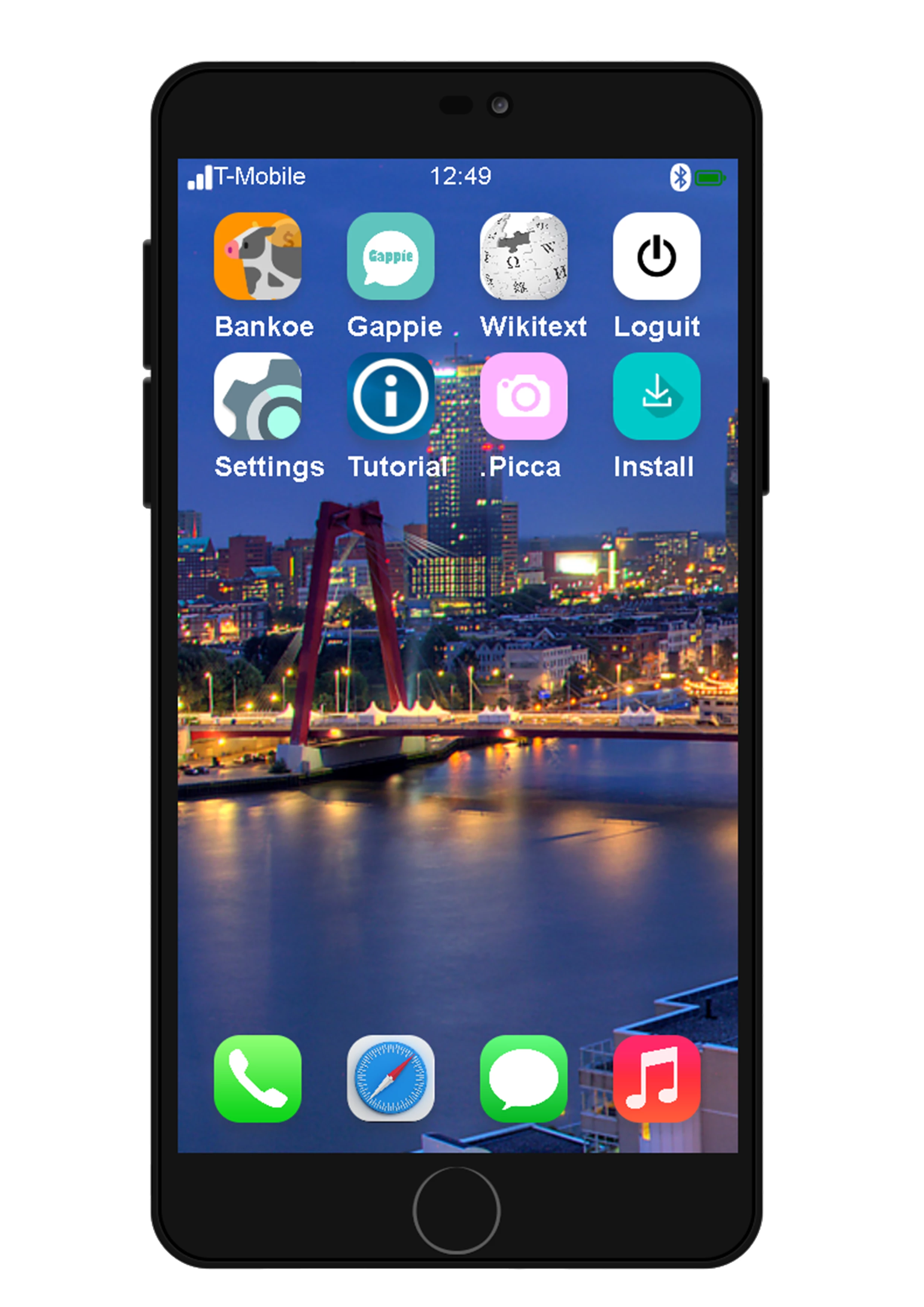Screenshot voor project Burnerphone
