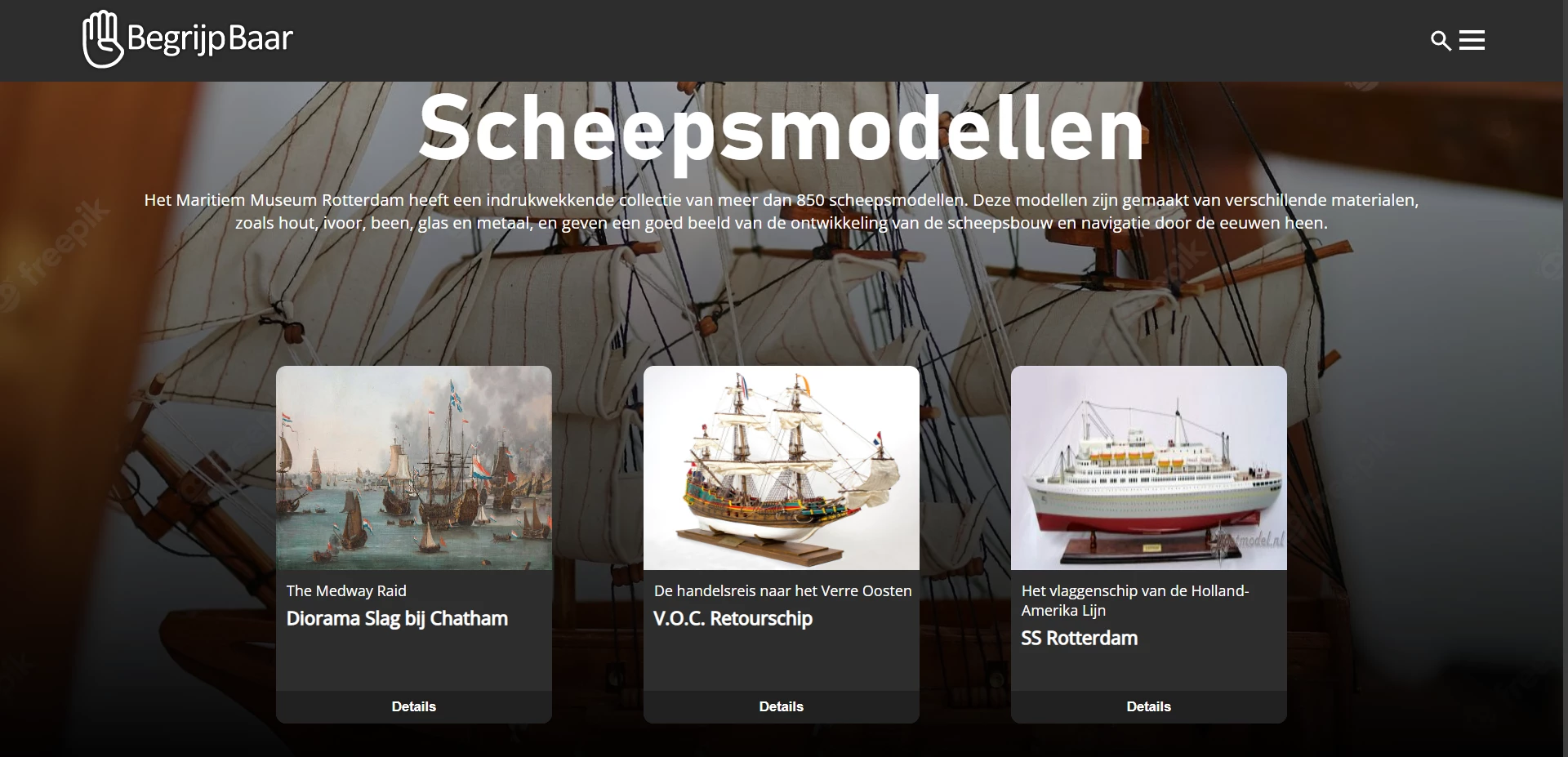 Screenshot voor project Begrijpbaar